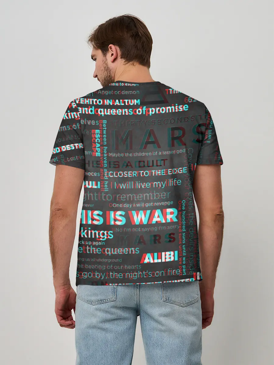 Мужская базовая футболка / 30 SECONDS TO MARS