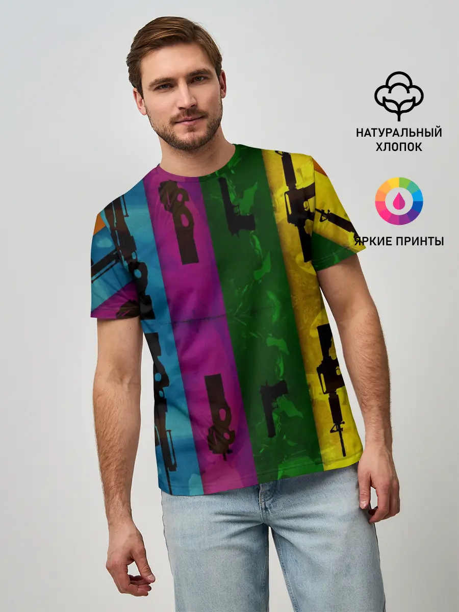 Мужская базовая футболка / Кс го оружие