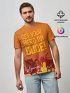 Мужская базовая футболка / Get your hero on DUDE