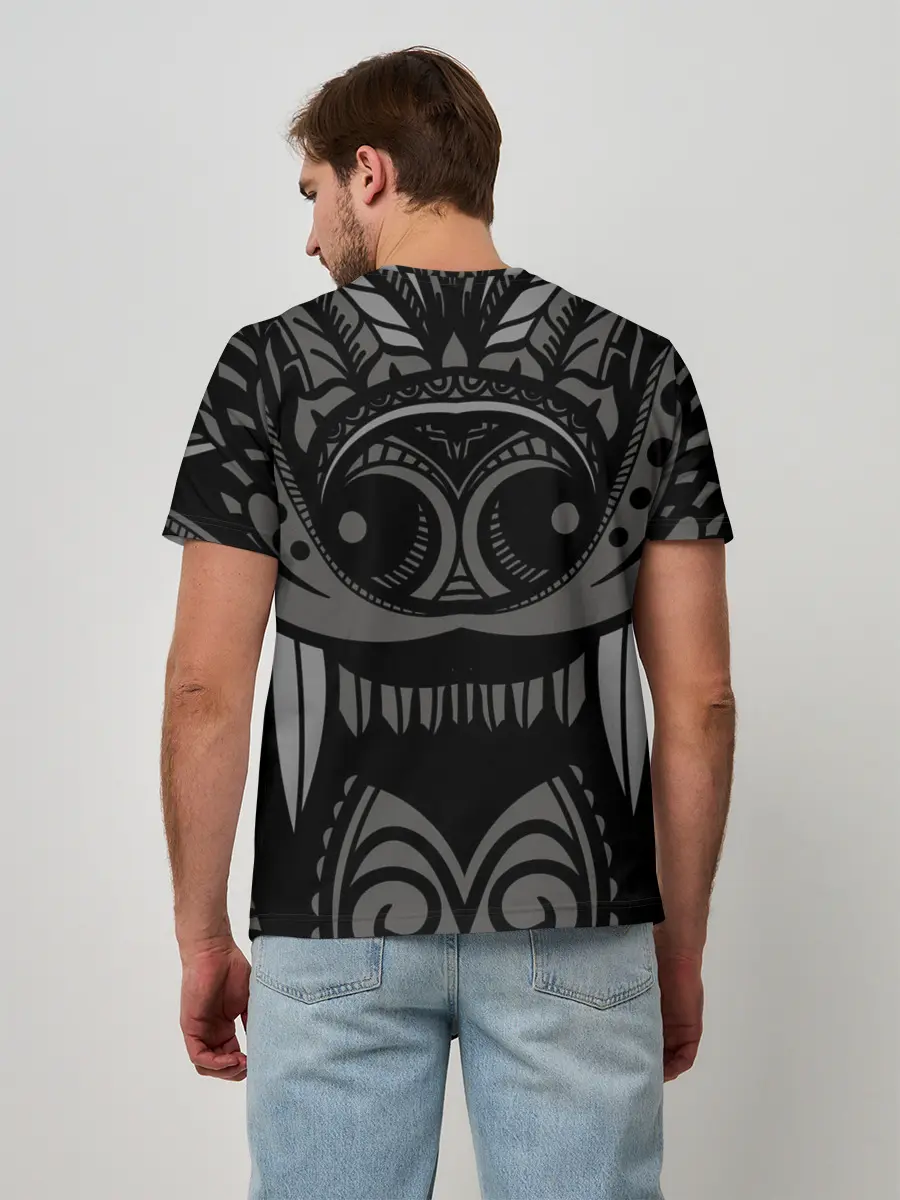 Мужская базовая футболка / Рисунок волк