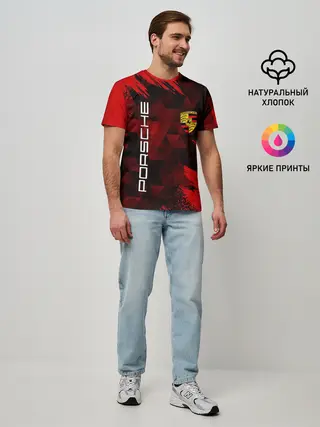 Мужская базовая футболка / PORSCHE