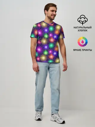 Мужская базовая футболка / Фейерверк