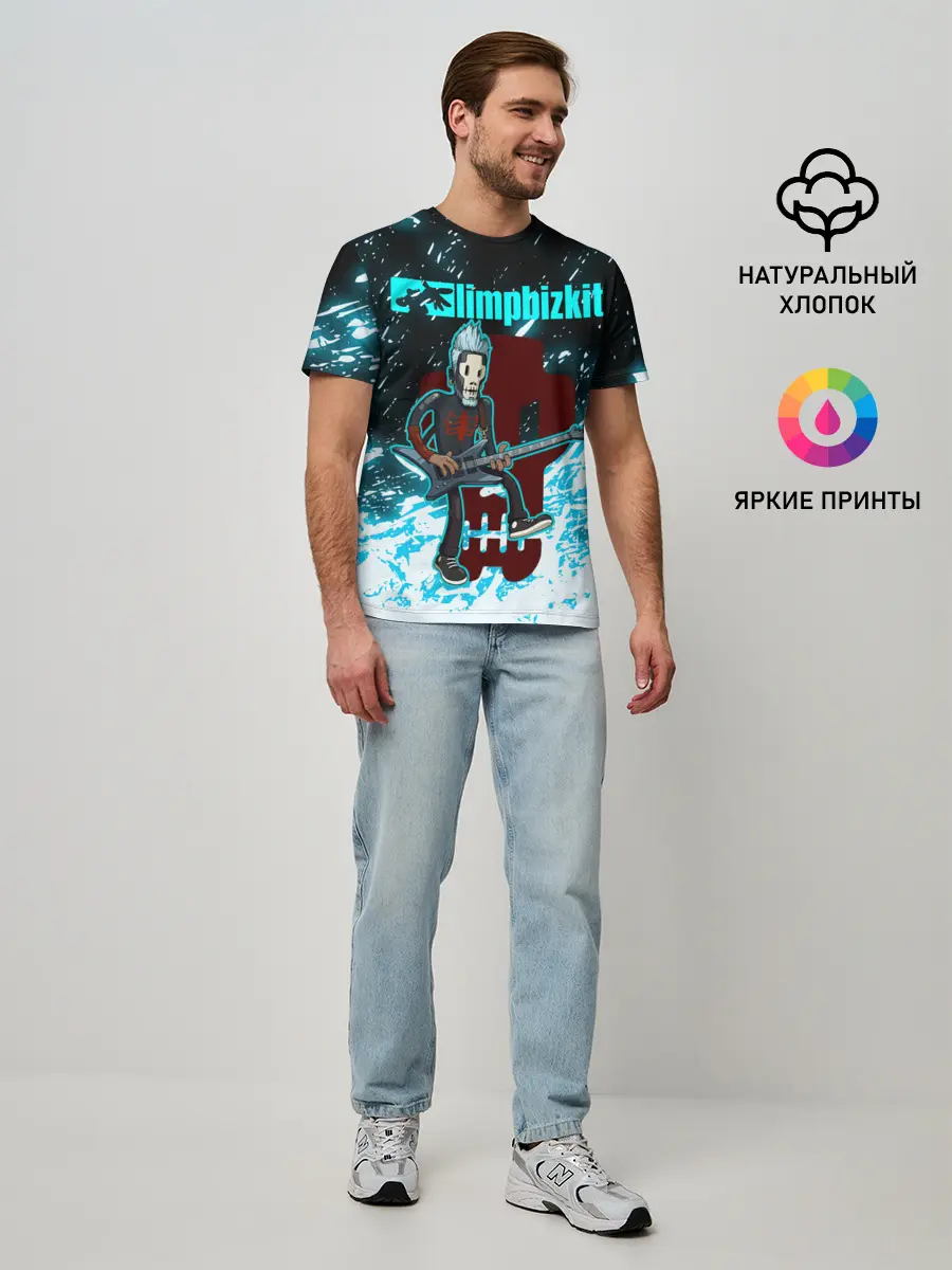 Мужская базовая футболка / LIMP BIZKIT