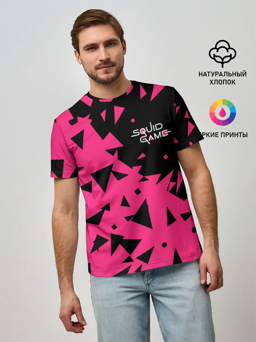 Мужская базовая футболка / Squid Game