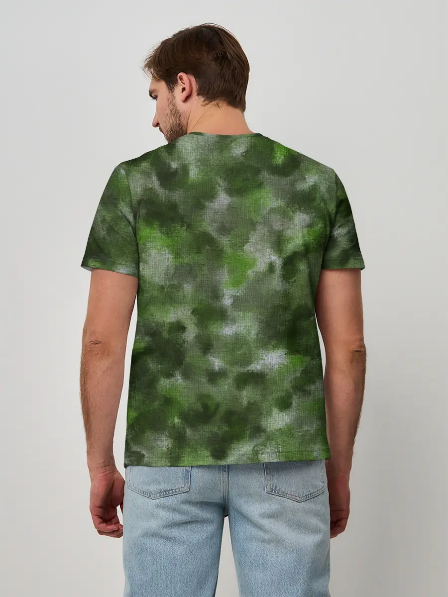 Мужская базовая футболка / Canvas Green Camo