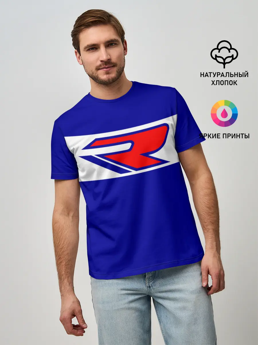 Мужская базовая футболка / SUZUKI MOTO SPROT | СУЗУКИ МОТО СПОРТ