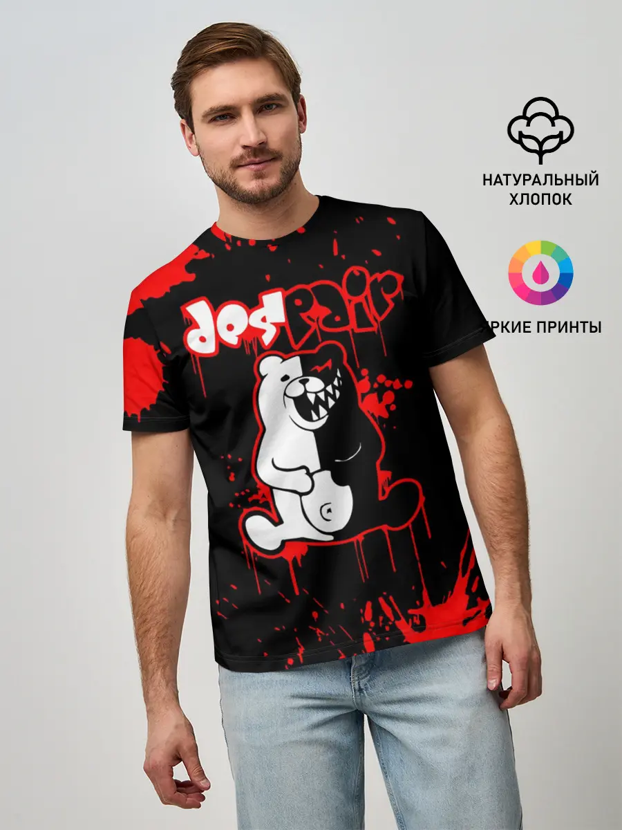 Мужская базовая футболка / MONOKUMA Despair