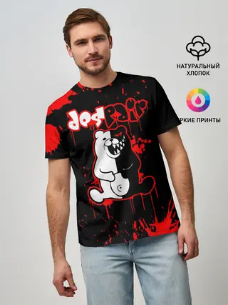 Мужская базовая футболка / MONOKUMA Despair