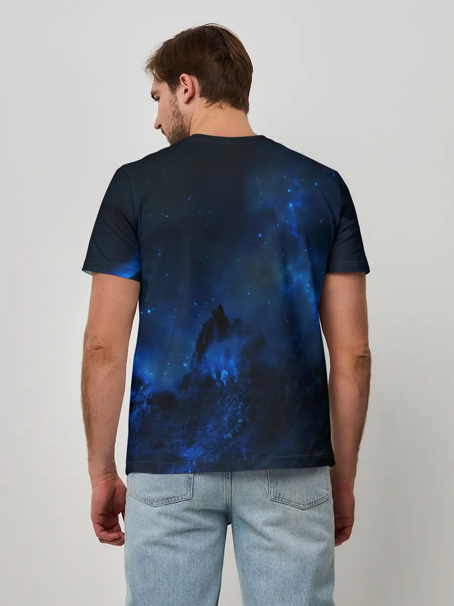 Мужская базовая футболка / Космос