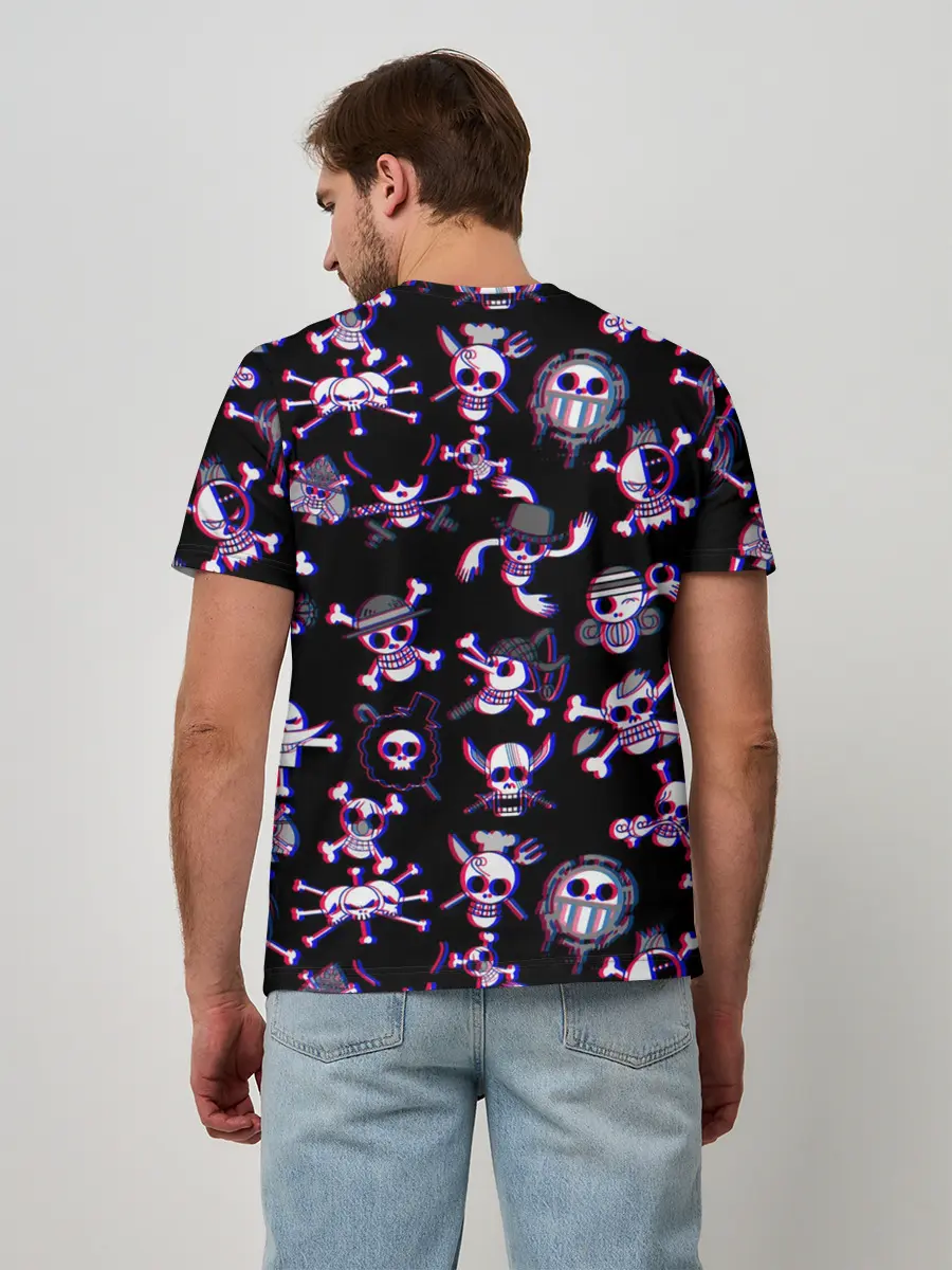 Мужская базовая футболка / Луффи One Piece | Glitch