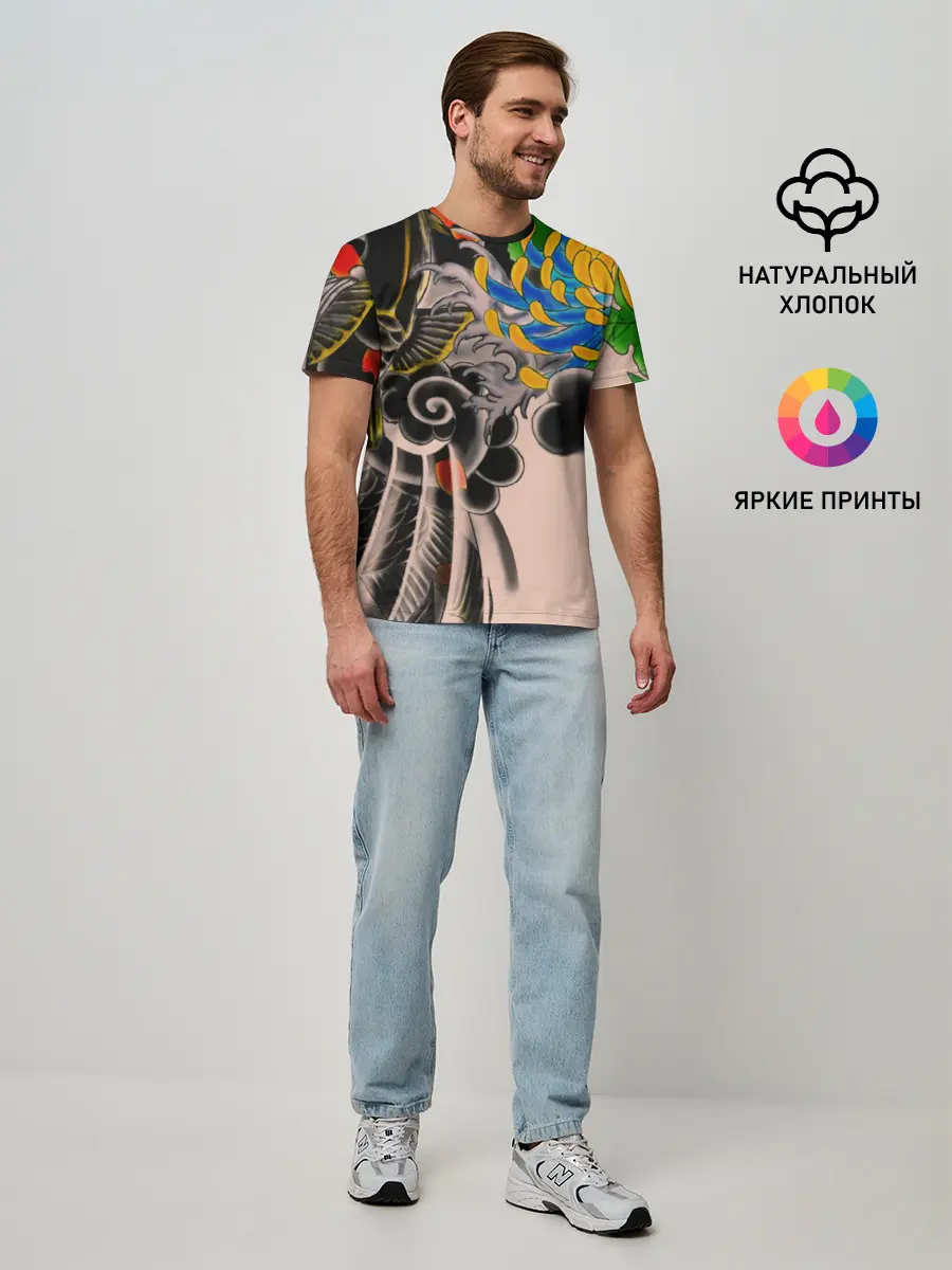 Мужская базовая футболка / Dsquared tattoo