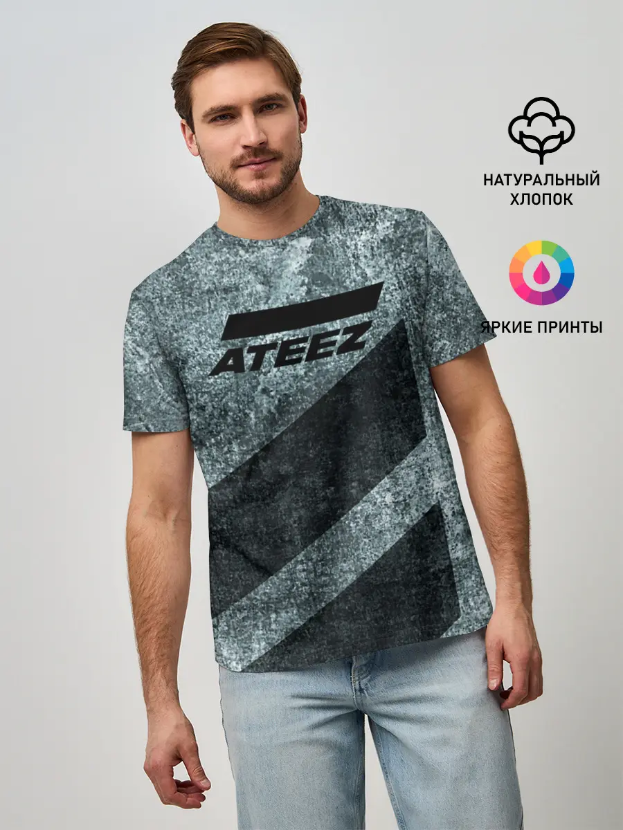Мужская базовая футболка / Ateez