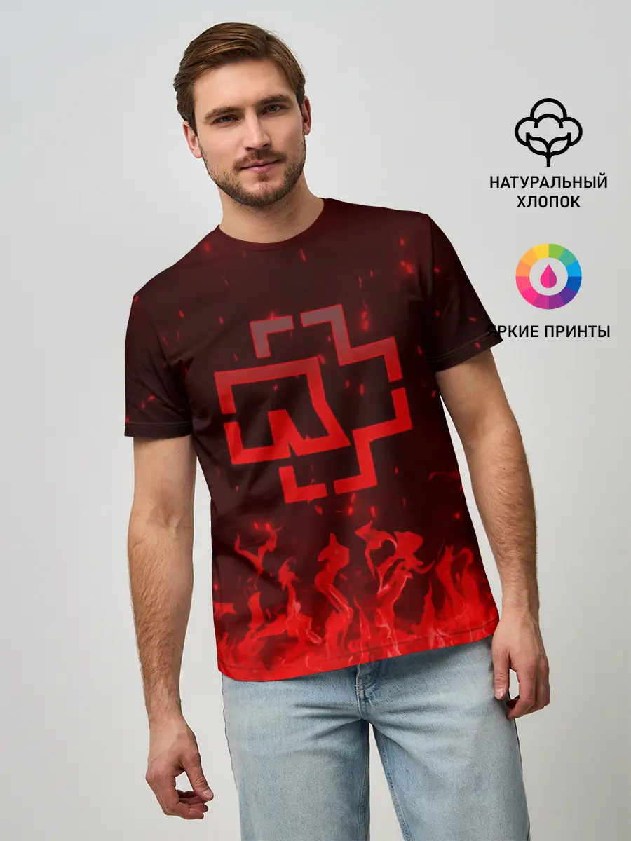 Мужская базовая футболка / Rammstein