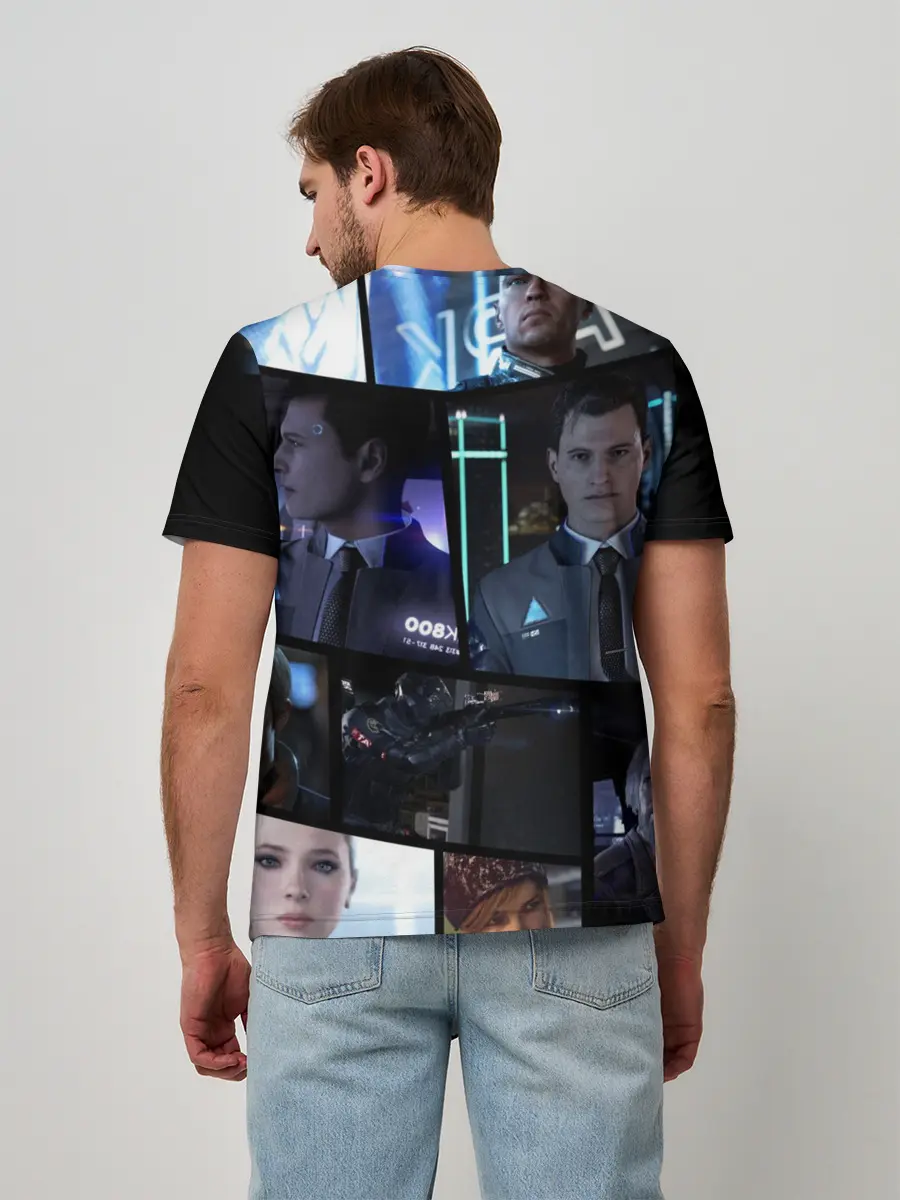 Мужская базовая футболка / DETROIT BECOME HUMAN