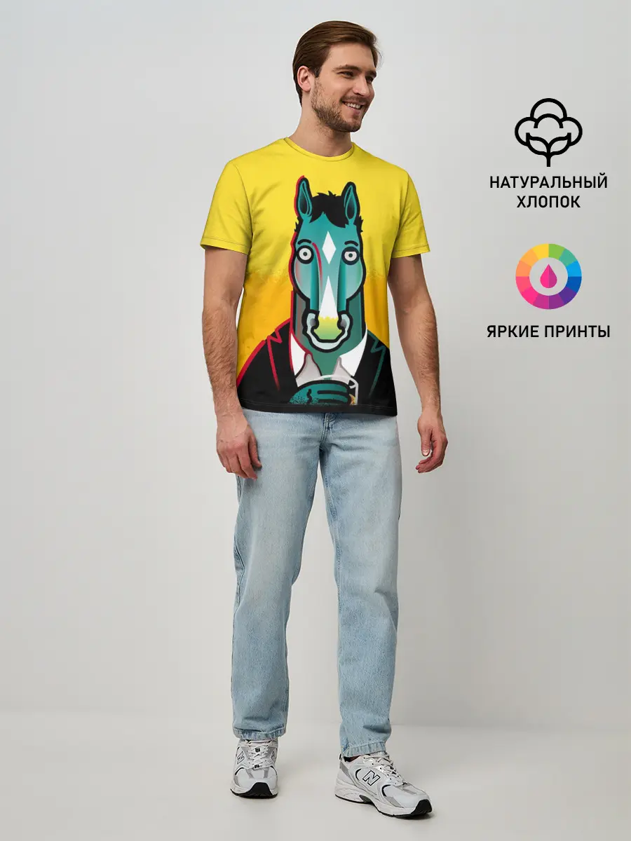 Мужская базовая футболка / BoJack Horseman