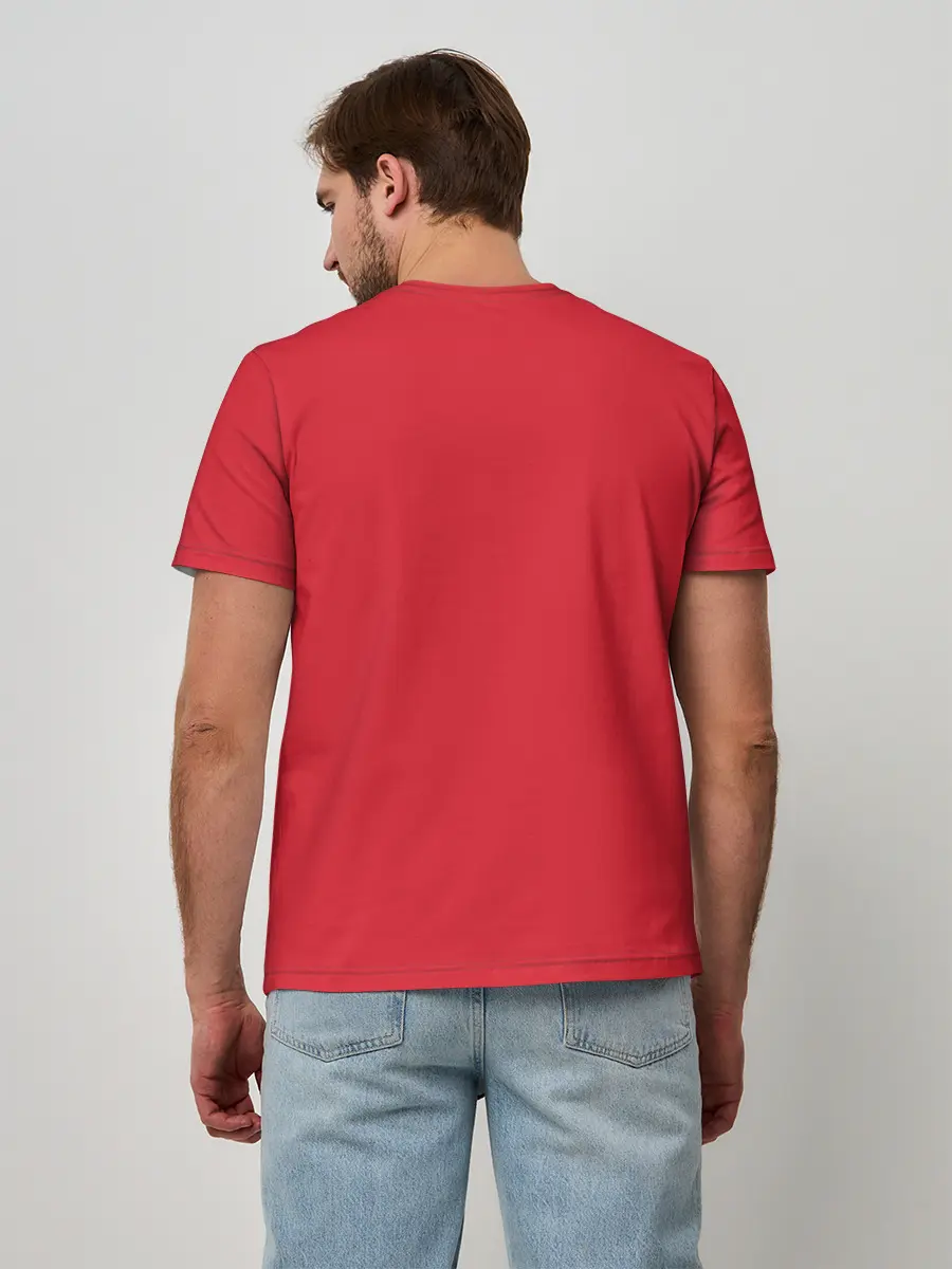 Мужская базовая футболка / Red