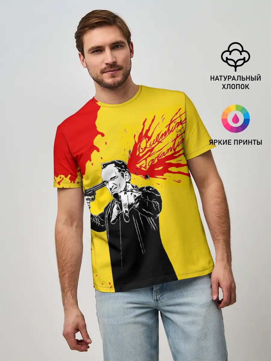 Мужская базовая футболка / Квентин Тарантино - shot
