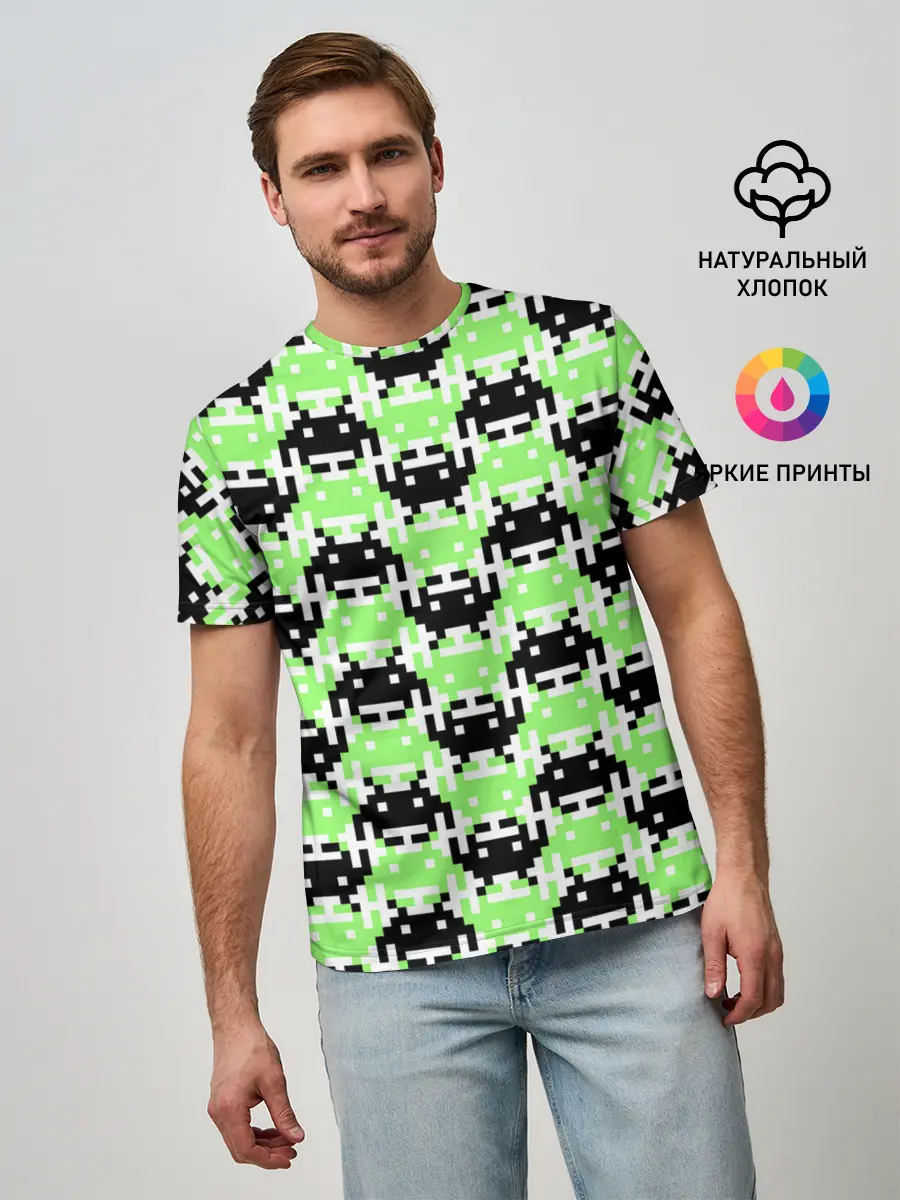 Мужская базовая футболка / Space Invaders | Old game