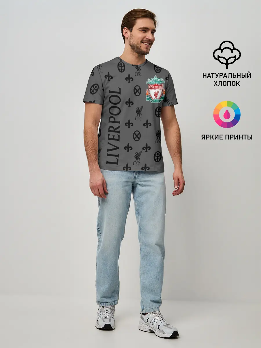 Мужская базовая футболка / LIVERPOOL / ЛИВЕРПУЛЬ / LV