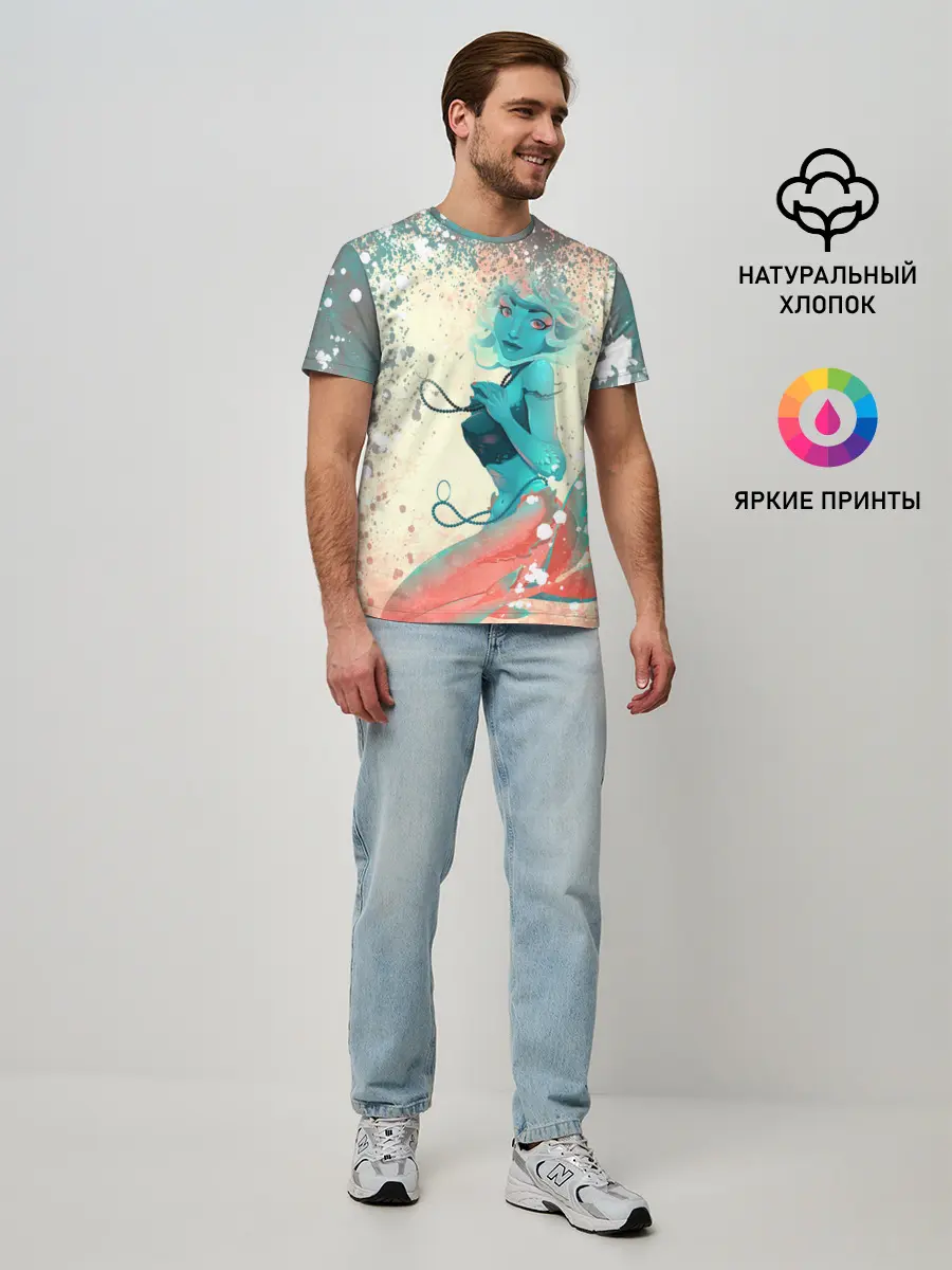 Мужская базовая футболка / Русалочка | Mermaid