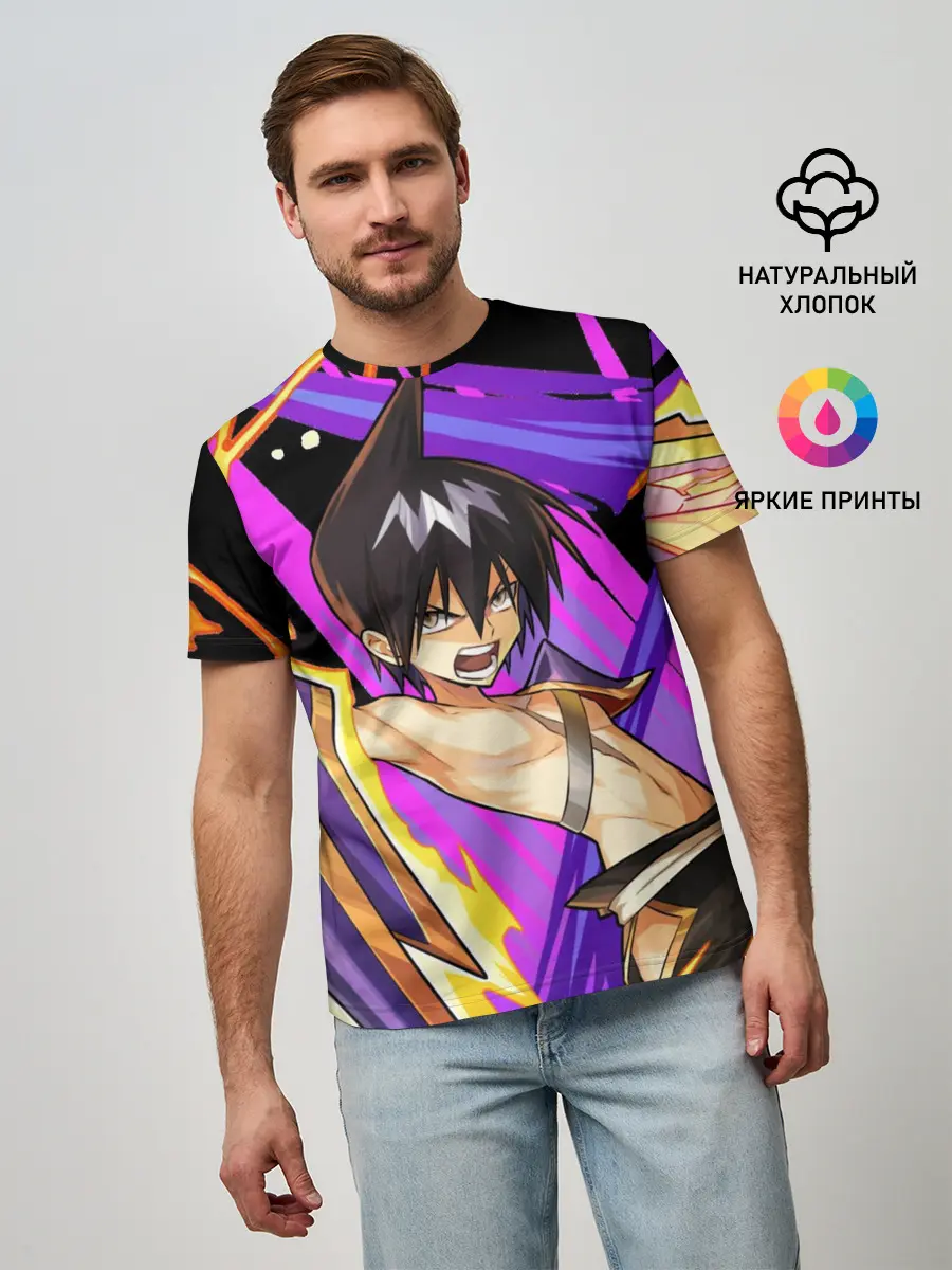 Мужская базовая футболка / Шаман Кинг