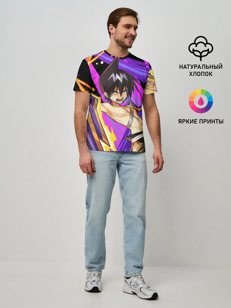 Мужская базовая футболка / Шаман Кинг