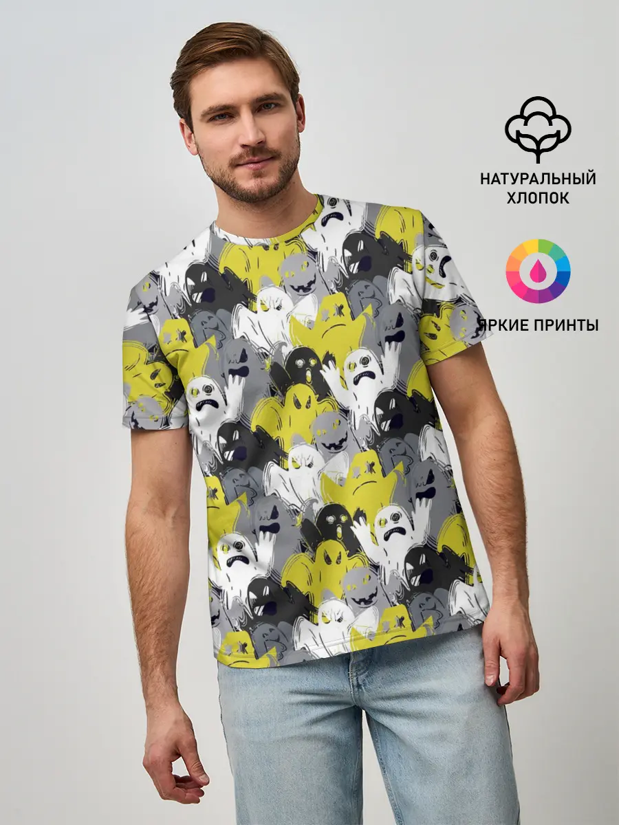 Мужская базовая футболка / Привидения