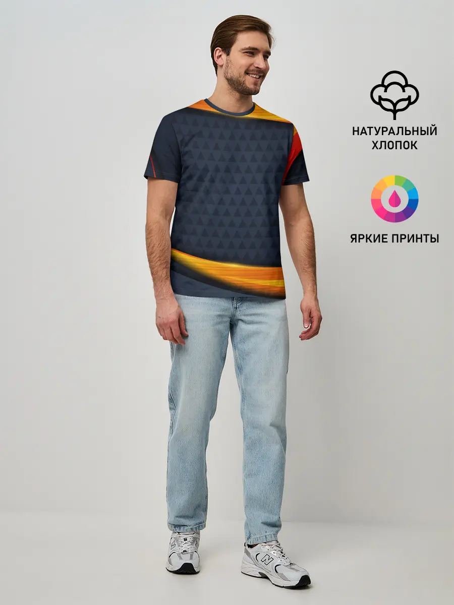 Мужская базовая футболка / Sport Dark style