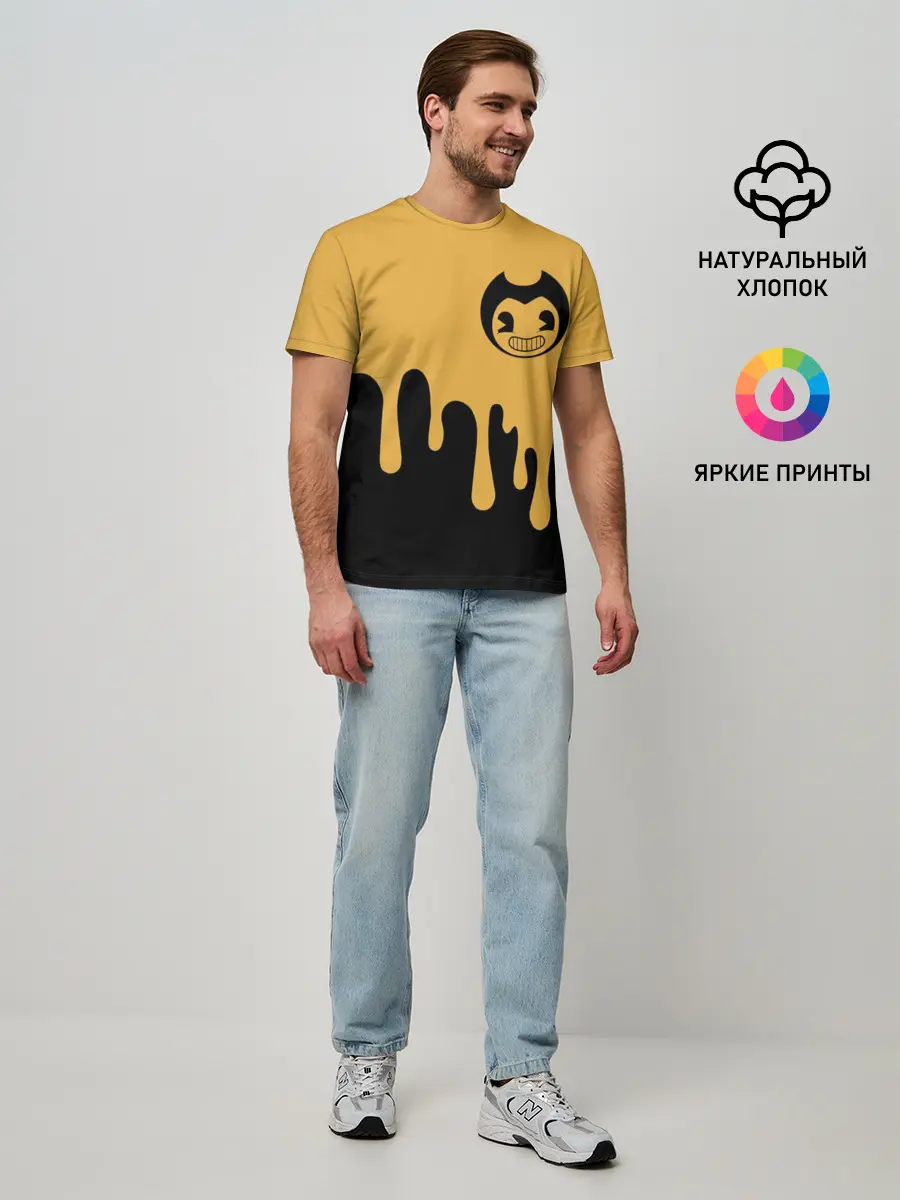 Мужская базовая футболка / Bendy And The Ink Machine