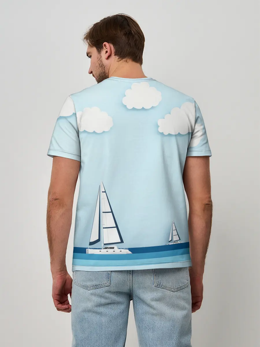 Мужская базовая футболка / ПАРУСНИКИ | SUMMER