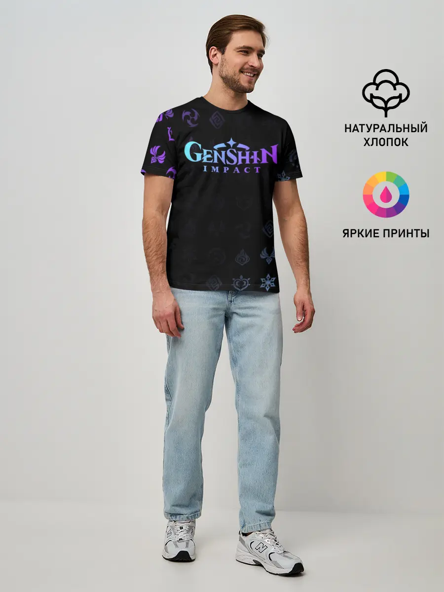 Мужская базовая футболка / GENSHIN IMPACT