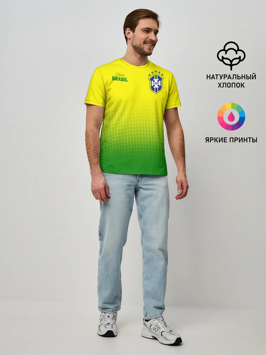 Мужская базовая футболка / Сборная Бразилии