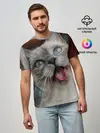 Мужская базовая футболка / Сиамский котенок