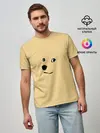 Мужская базовая футболка / smile dog
