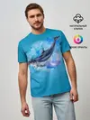 Мужская базовая футболка / Дельфин