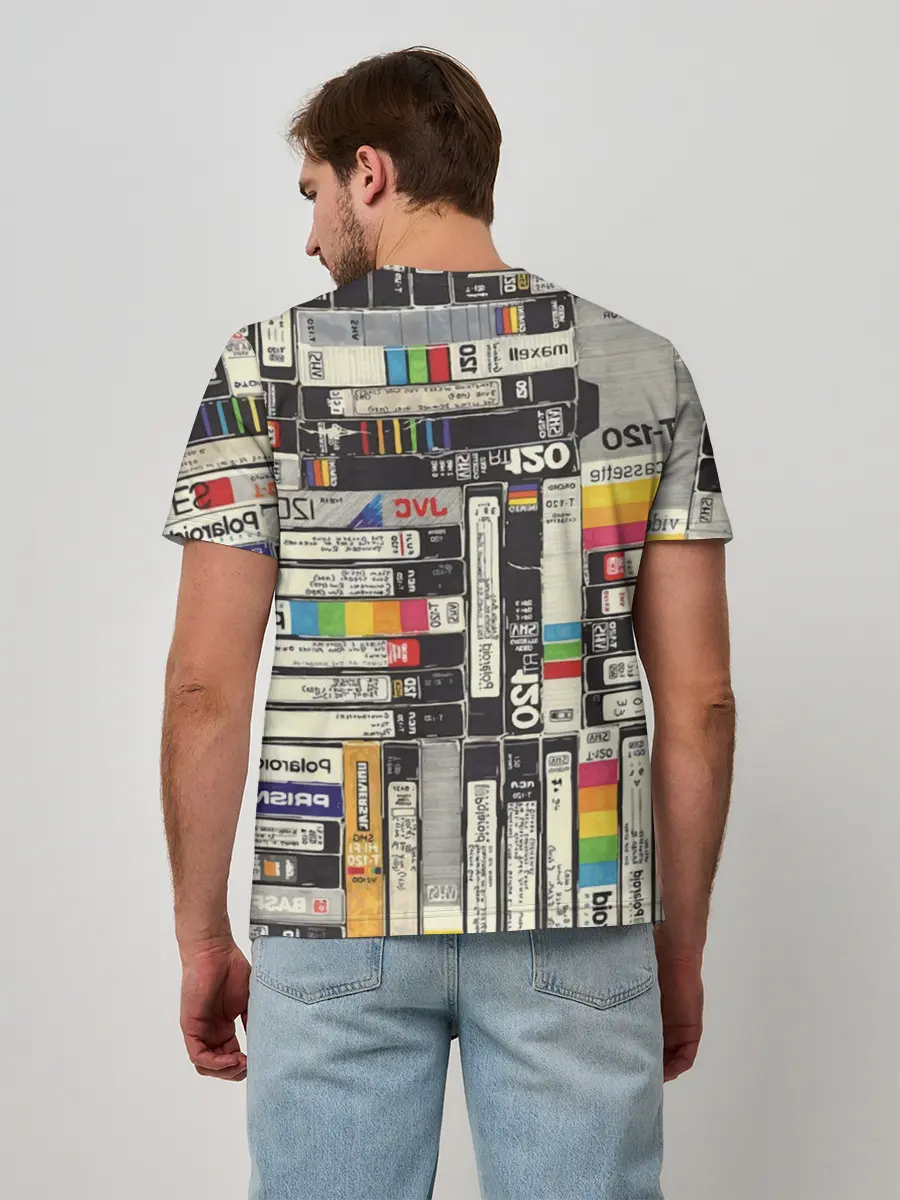 Мужская базовая футболка / VHS-кассеты