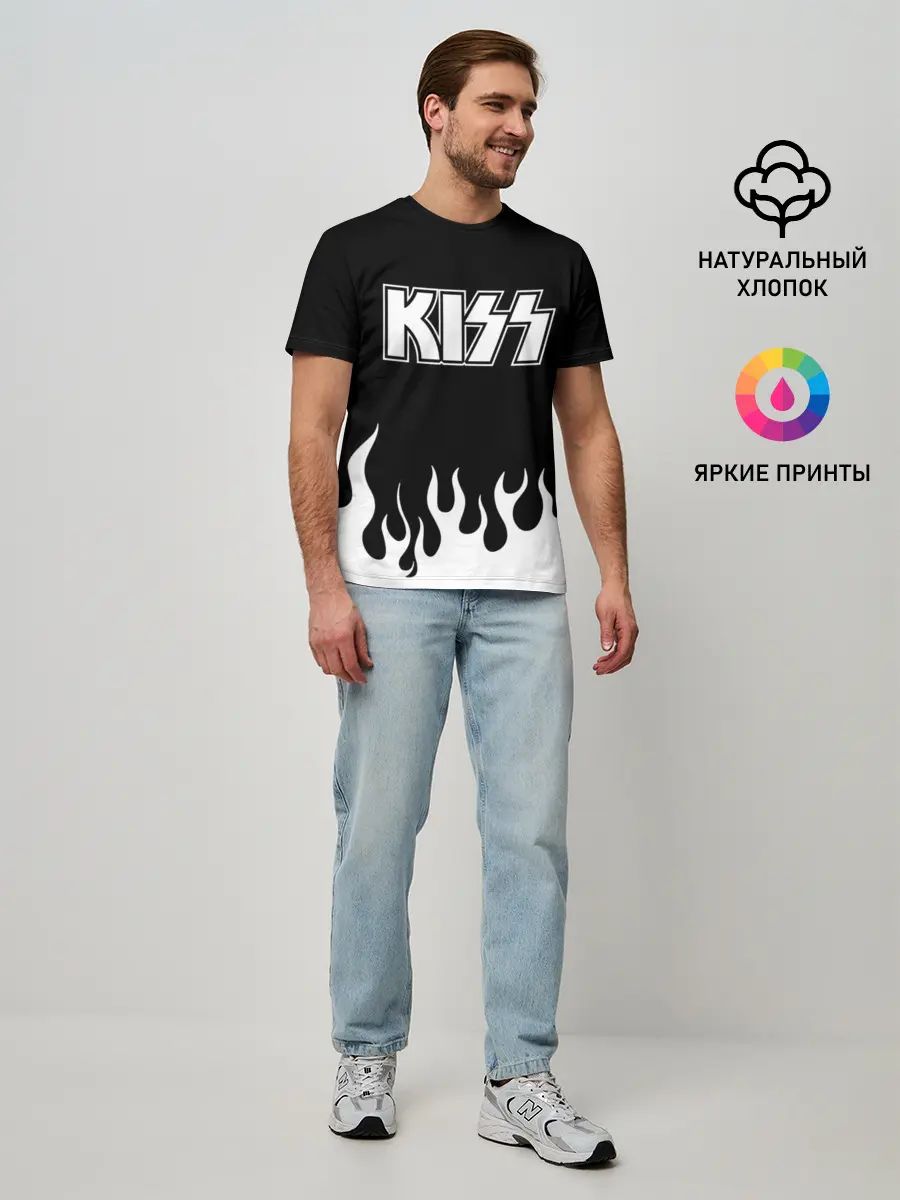 Мужская базовая футболка / Kiss