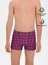 Трусы для мальчиков / Розовая клетка