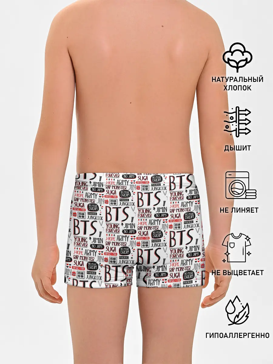 Трусы для мальчиков / BTS Collage