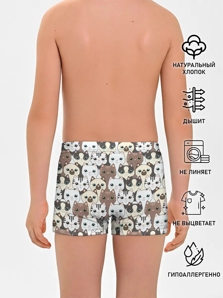 Трусы для мальчиков / Котики