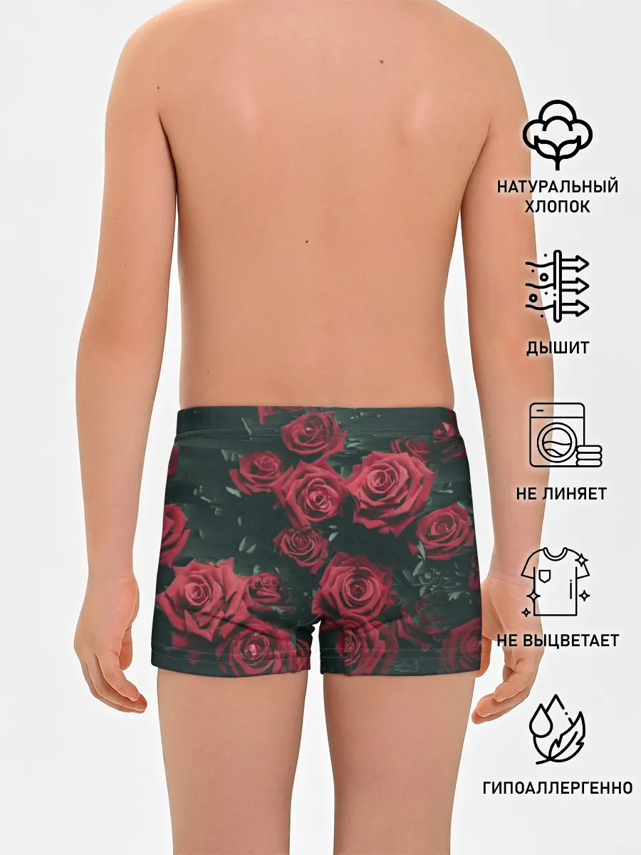 Трусы для мальчиков / Цветы Розы