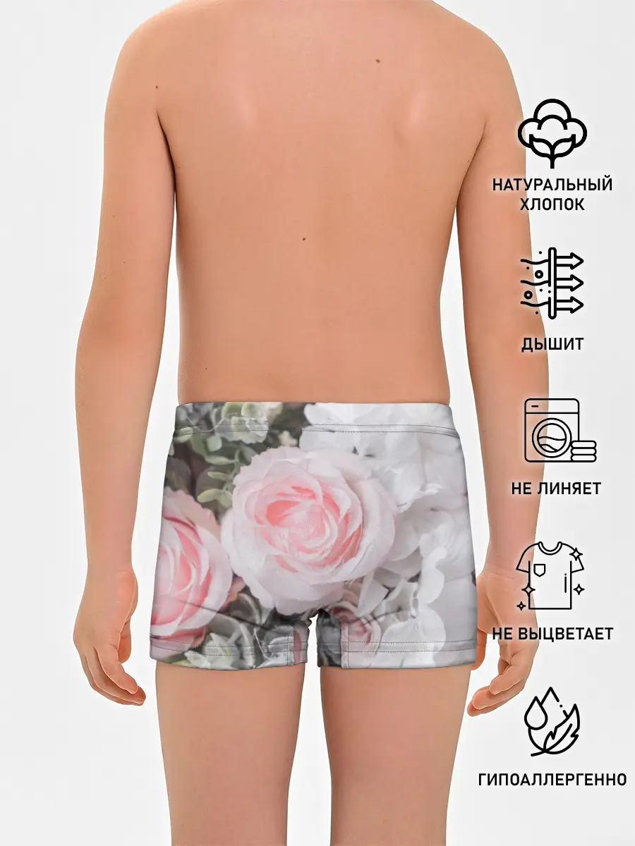 Трусы для мальчиков / розы