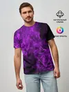Мужская базовая футболка / Violet Fire