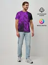 Мужская базовая футболка / Violet Fire
