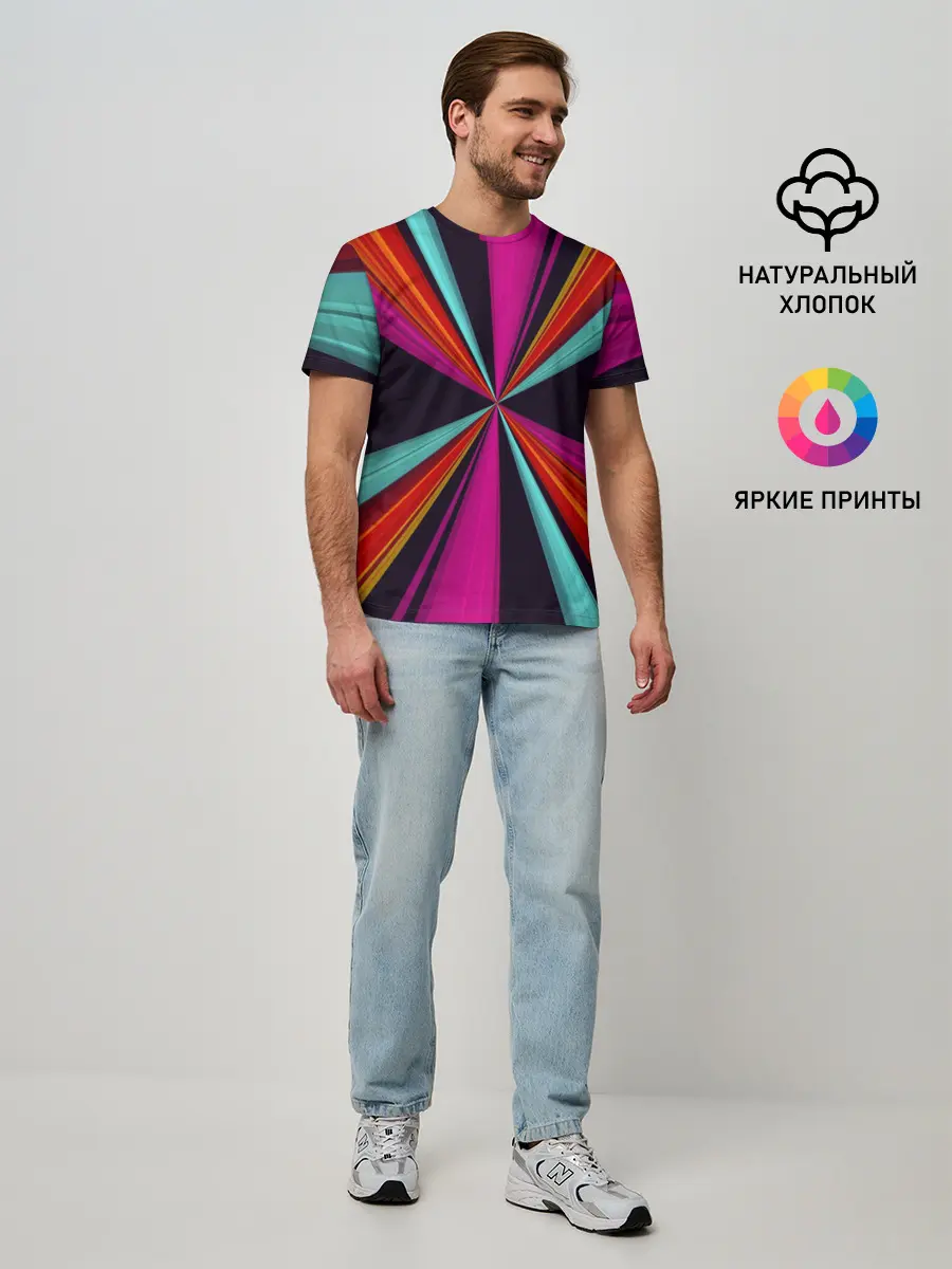 Мужская базовая футболка / Полосы