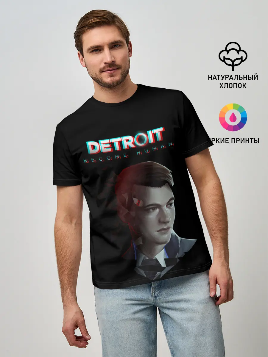 Мужская базовая футболка / Detroit: Become Human.