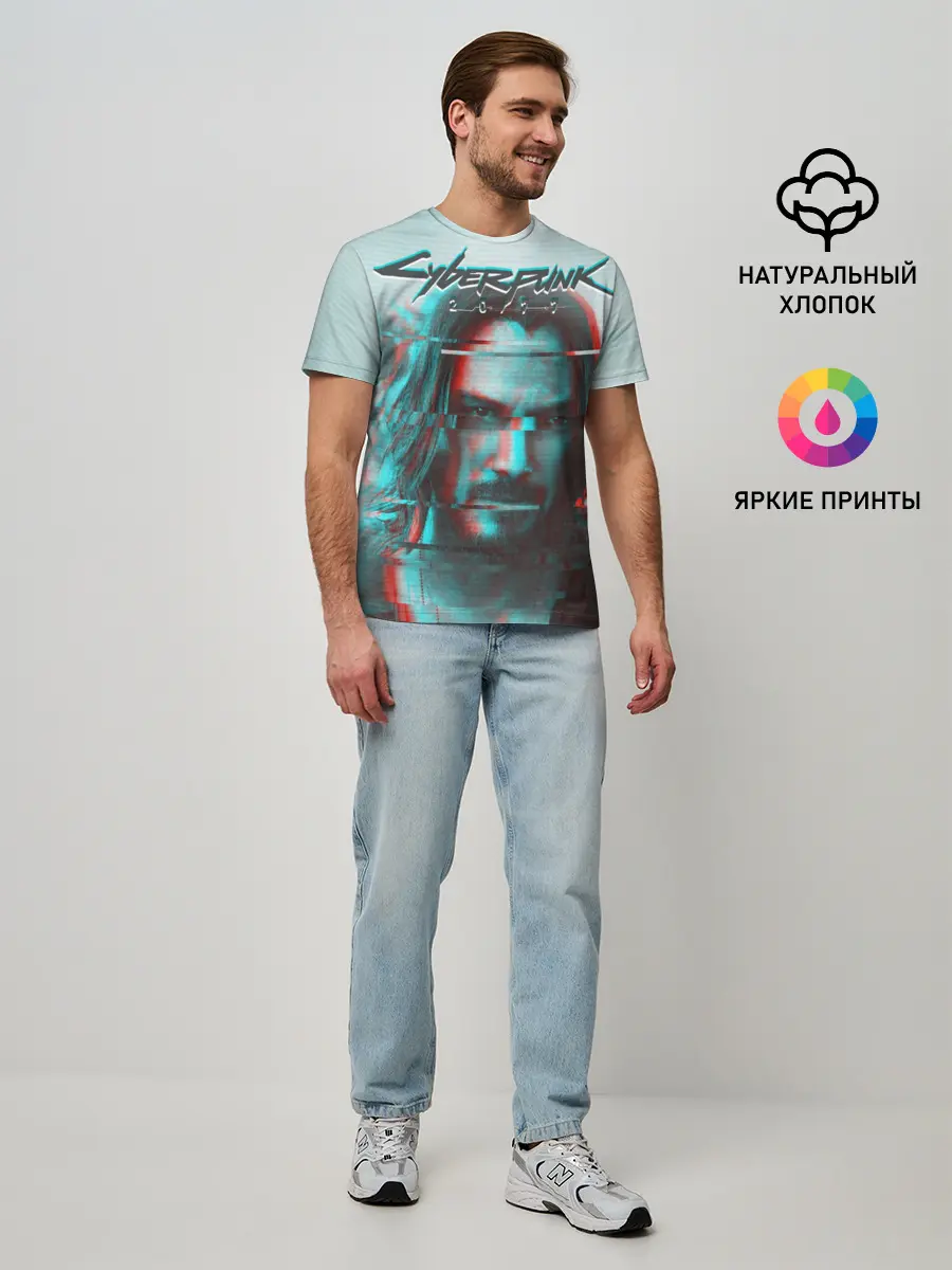 Мужская базовая футболка / Cyberpunk 2077