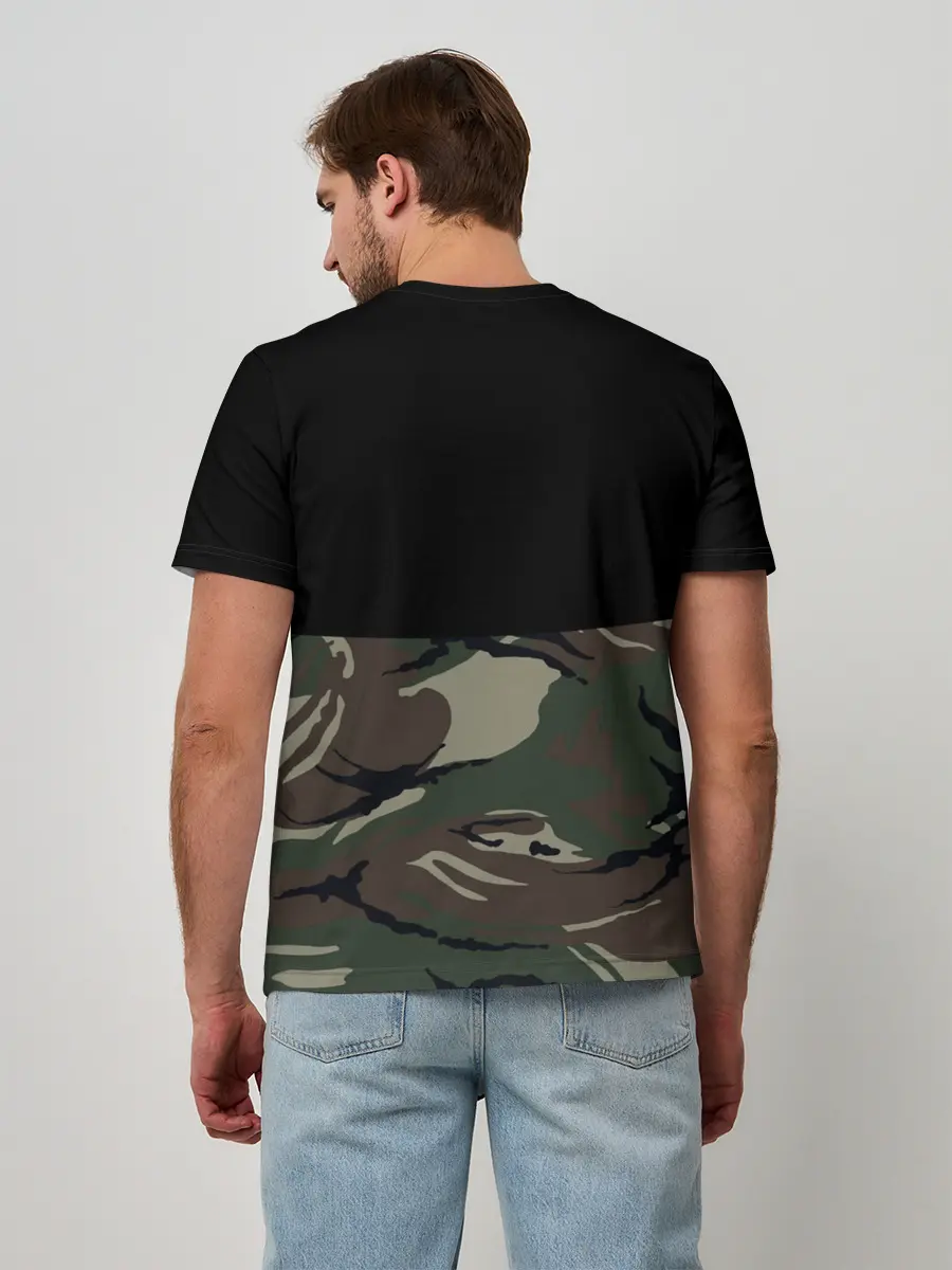 Мужская базовая футболка / Russia камуфляж