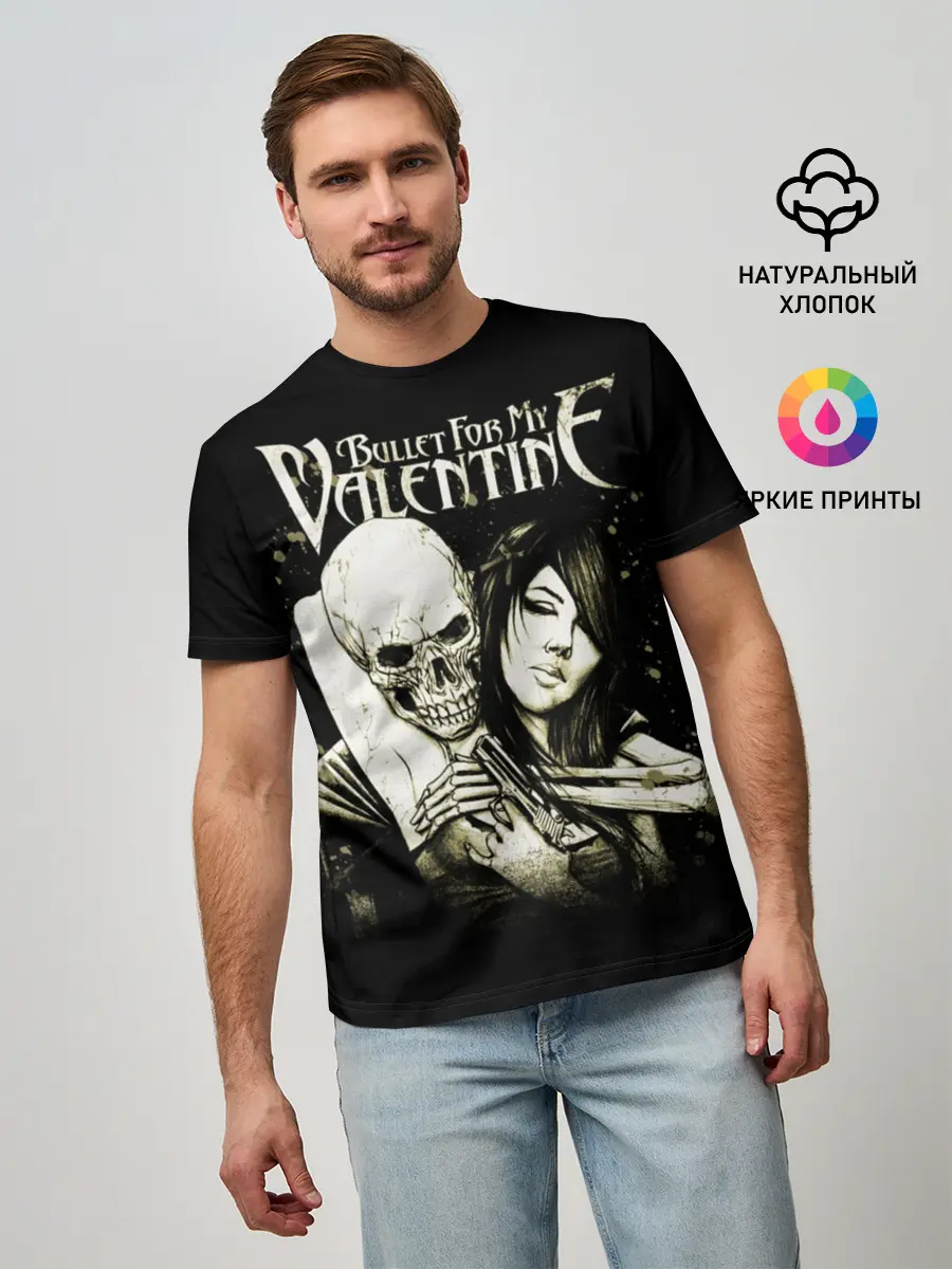 Мужская базовая футболка / Bullet For My Valentine