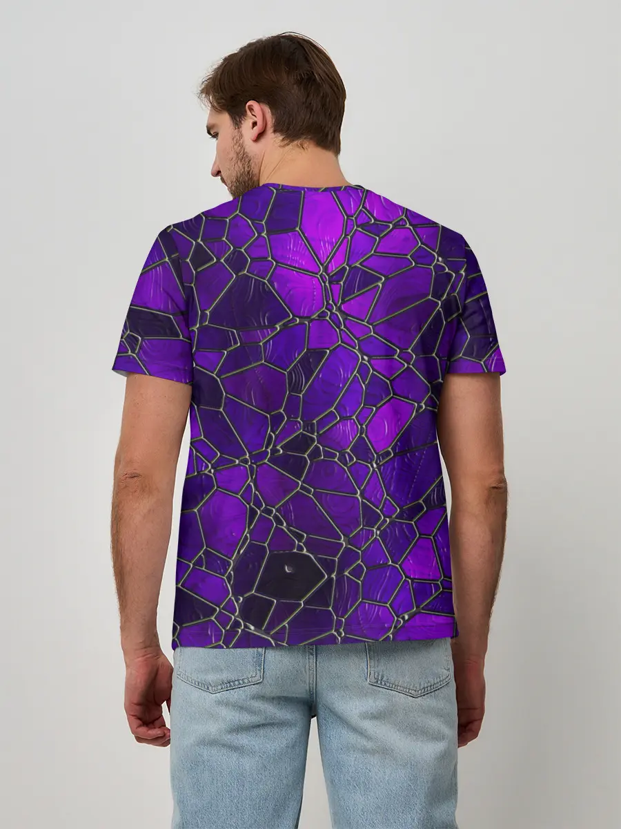 Мужская базовая футболка / Стеклянная мозайка